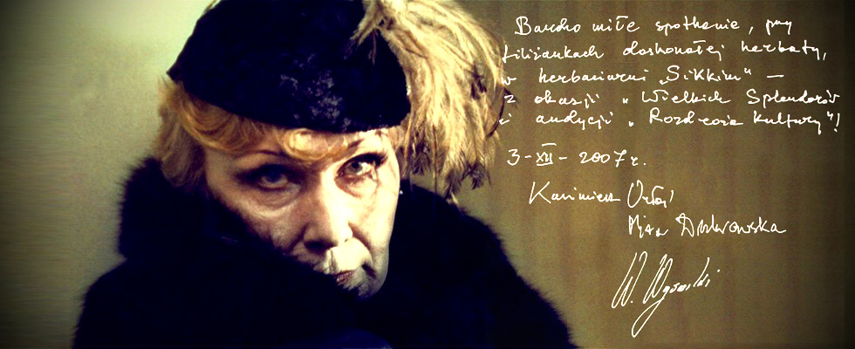 Mirosława Dubrawska w Herbaciarni Sikkim