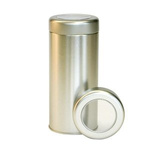 Puszka JM `Silver` okrągła 200g z okienkiem w wieczku