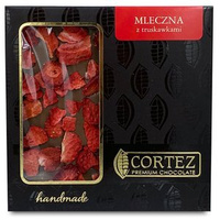 Cortez Czekolada Mleczna z Truskawkami 85g 