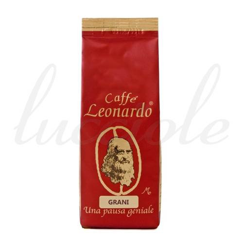Coffee Leonardo 250g `Dolce Crema` Grani Pełne Ziarno