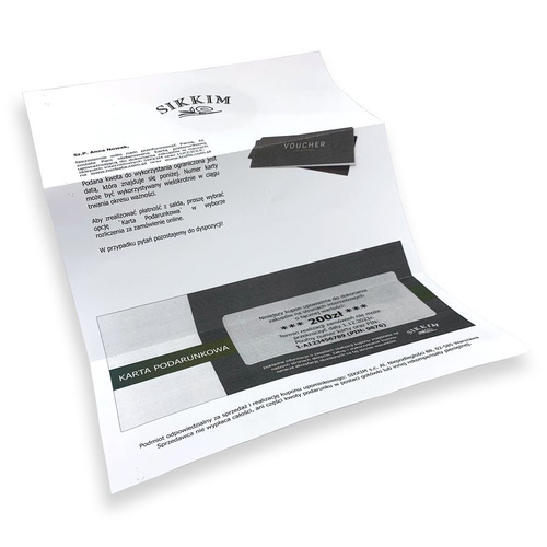 Voucher - Karta Podarunkowa - Kupon Upominkowy