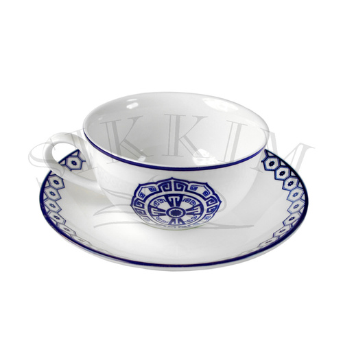 'Grecka Tawerna' Filiżanka 180ml ze spodkiem