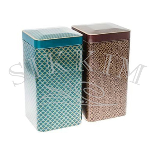 Komplet puszek JM `Glamour Exclusive` kwadratowych 500g
