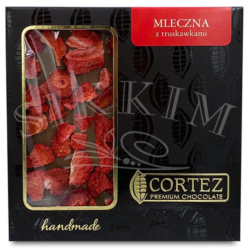 Cortez Czekolada Mleczna z Truskawkami 85g
