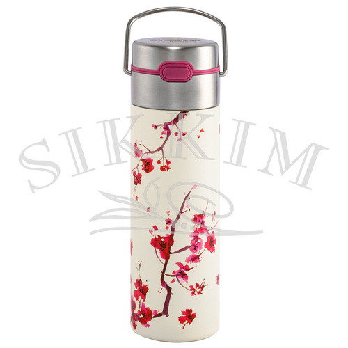 Termos JM z zaparzaczem `Kwiat Wiśni` 500ml