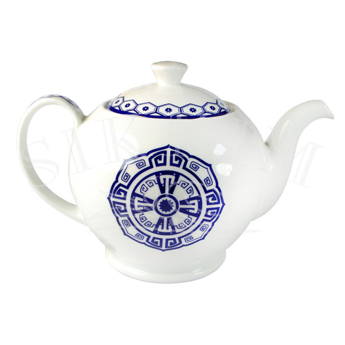 'Grecka Tawerna' Zestaw czajnik 1500ml z podgrzewaczem