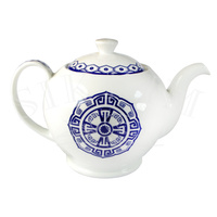 'Grecka Tawerna' Zestaw czajnik 1500ml z podgrzewaczem