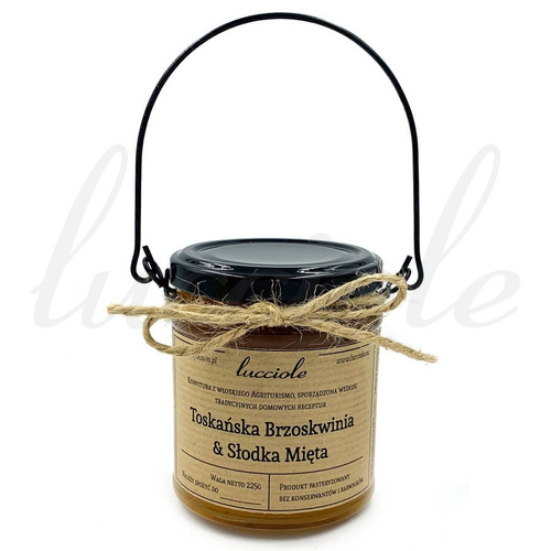 Home Made Confiture `Tuscan Peach & Sweet Mint` 225g