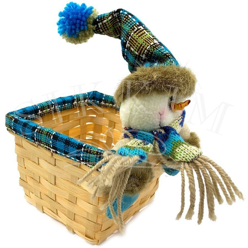 Dekoracyjny koszyczek świąteczny `Mikołaj`