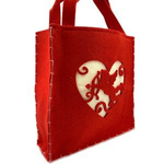 Filcowa torebka `Amorek na Walentynki` duża