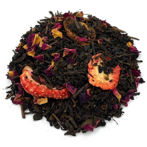 Herbata Czerwona `China Pu-Erh Truskawki w Śmietanie` 