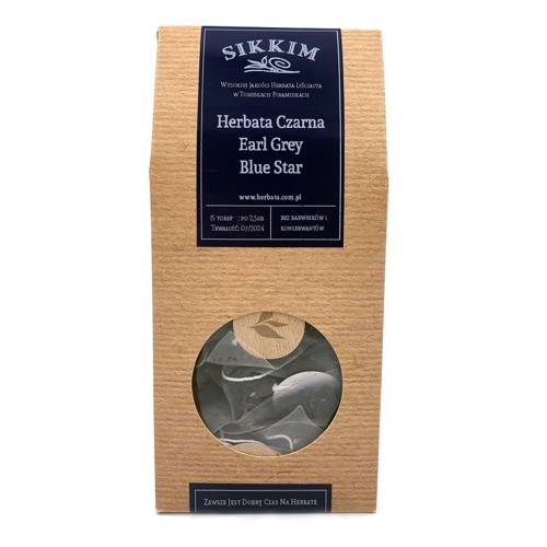 Herbata w Saszetkach Piramidkach `Herbata Czarna Earl Grey Blue Star` 15 szt.