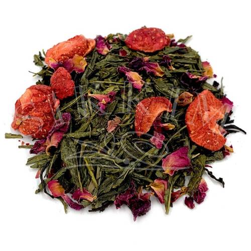 Herbata Zielona Sencha `Romantyczna Truskawka` 